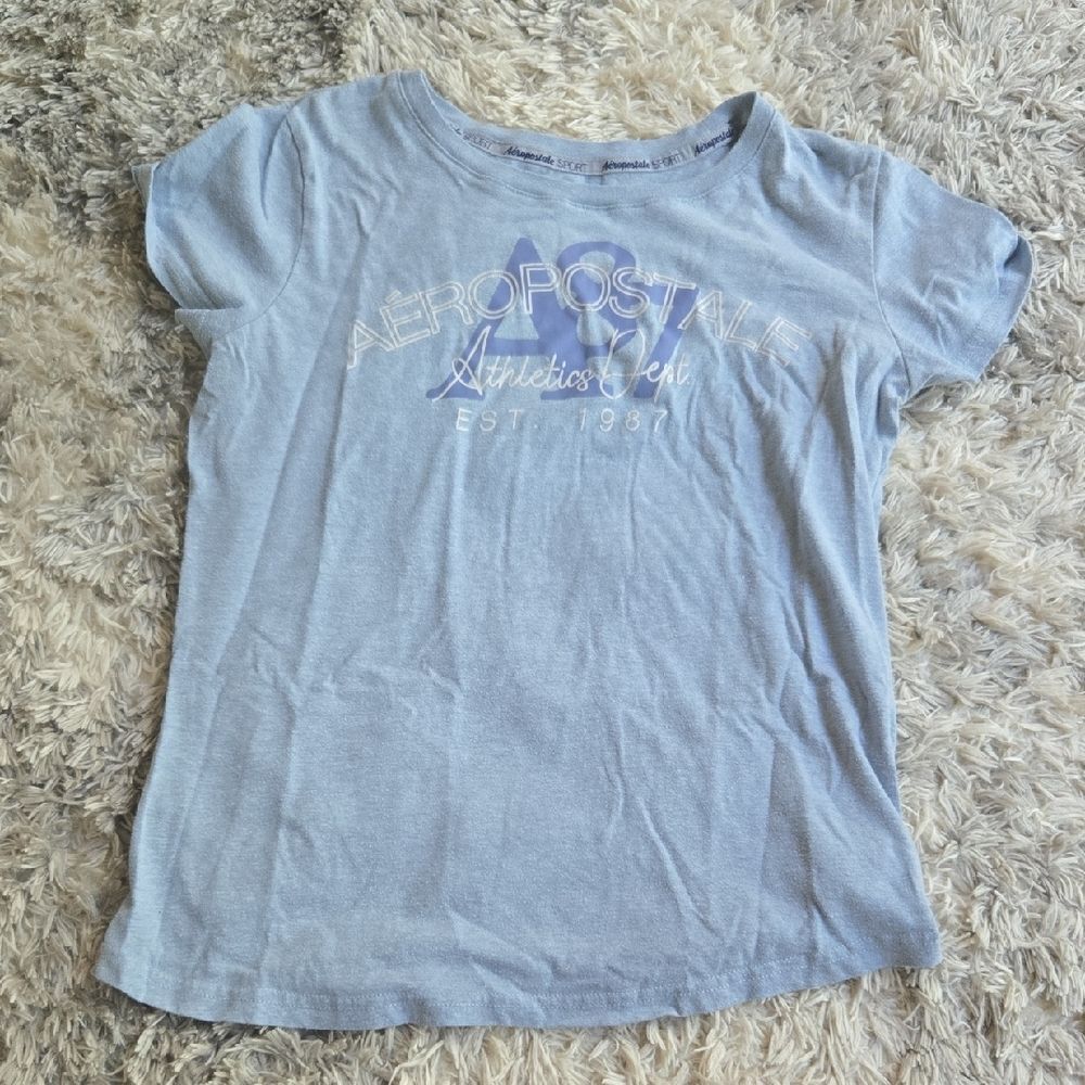 Aeropostale Kids Light Blue Athletic Tee